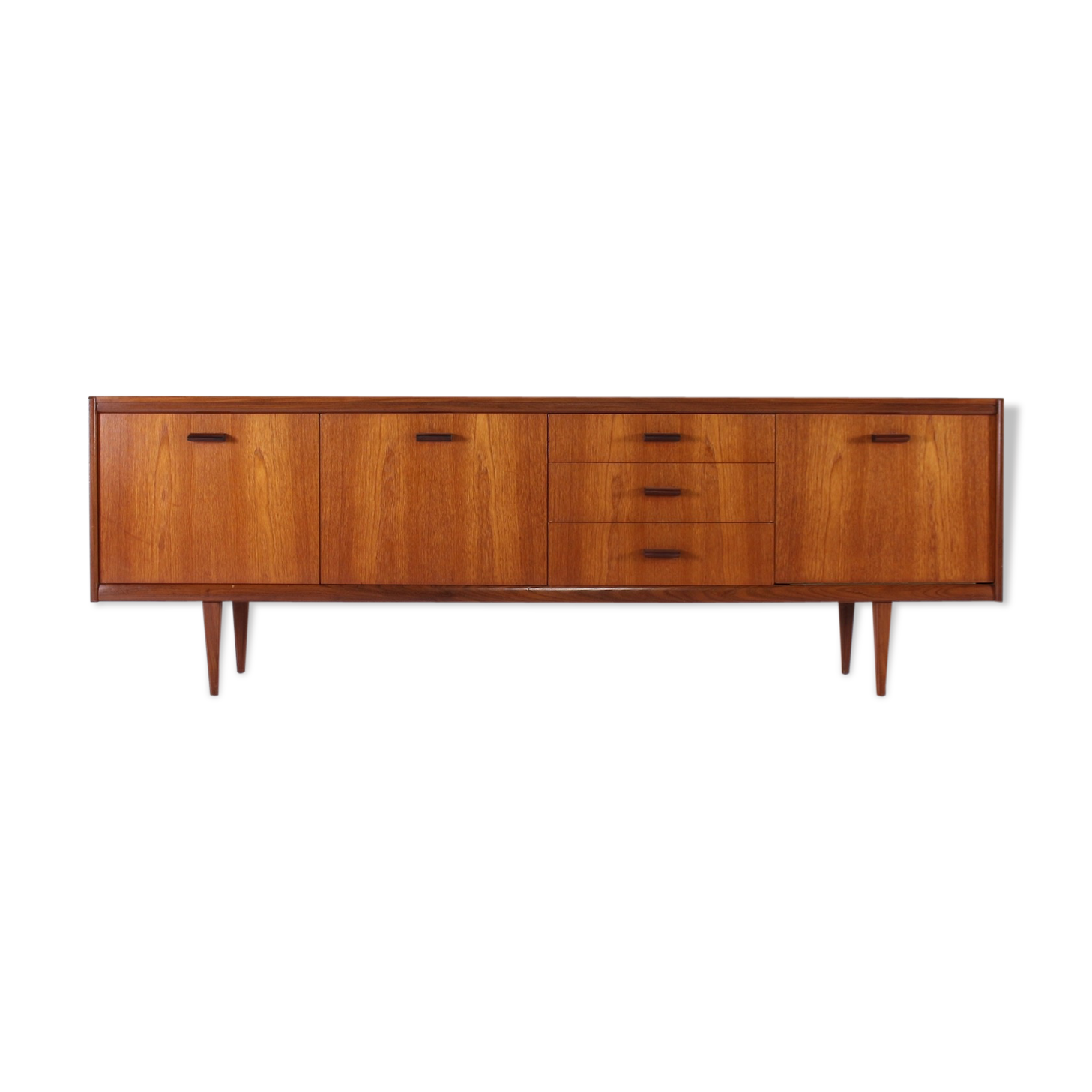 Scandinavian sideboard with solid rosewood handles