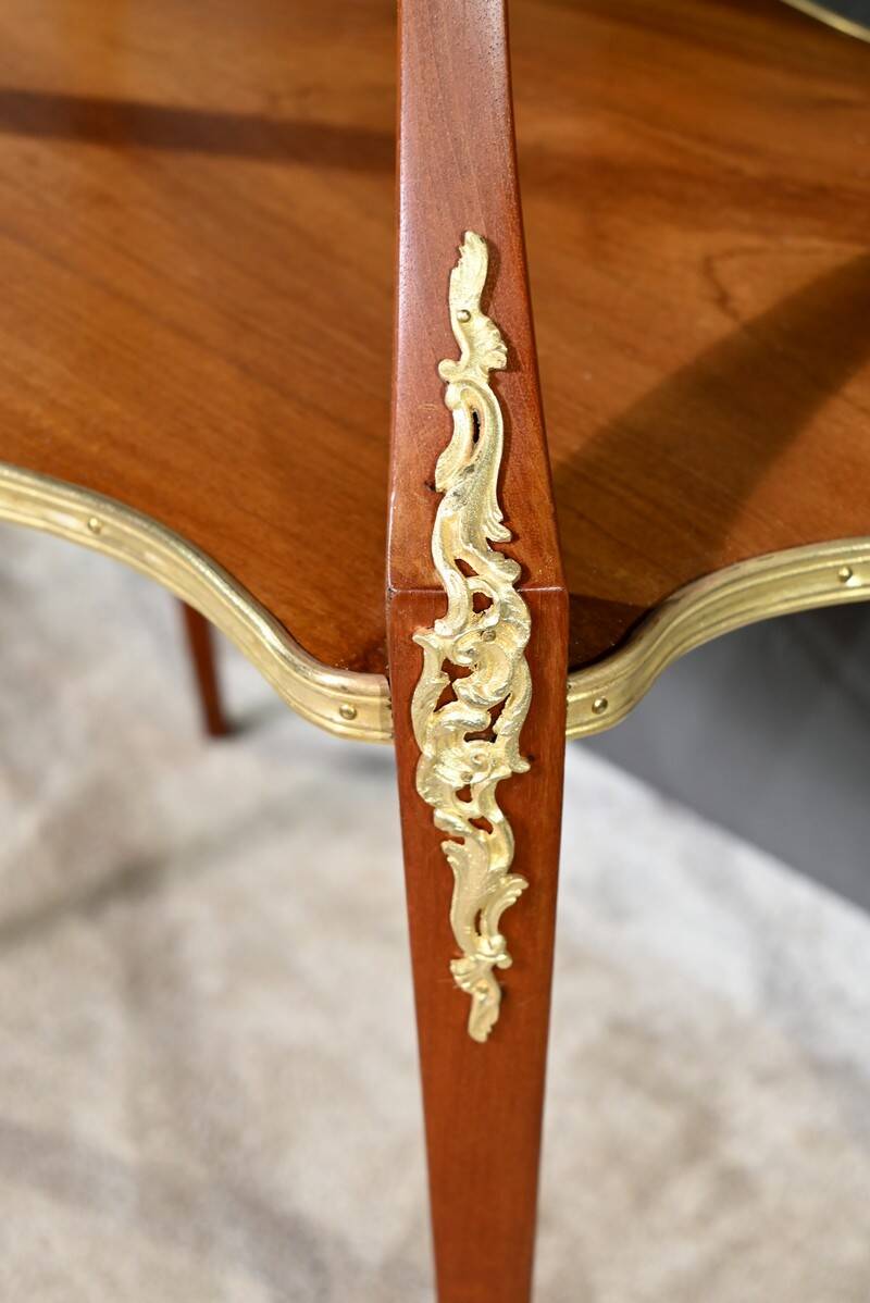 Mahogany Tea Table, Napoleon III style – Late 19th century