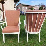 Pair of Baumann Eventail Armchairs - 1980s
