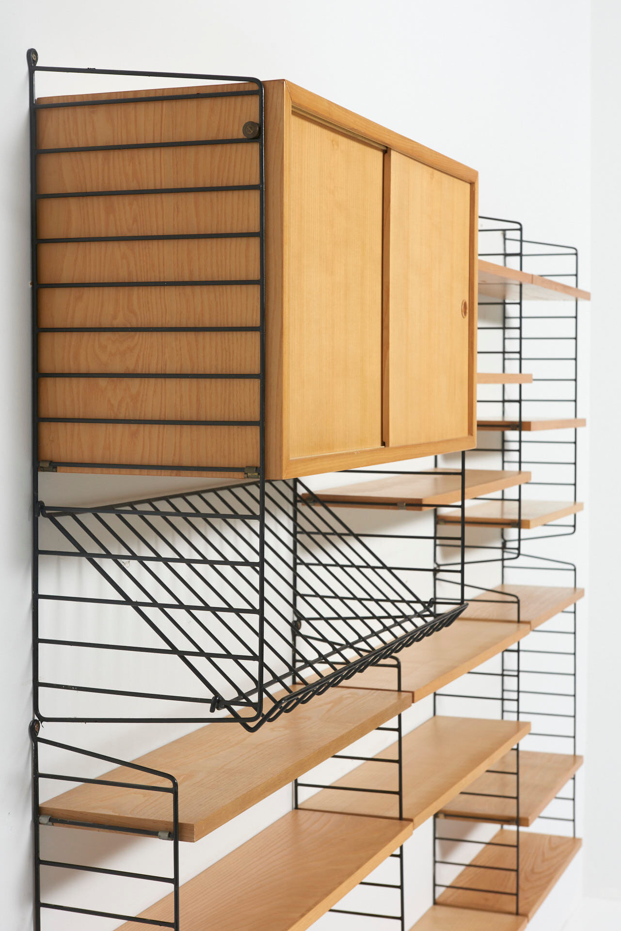 Shelving System in Ash by Nisse Strinning for String, Sweden - 1950