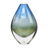 Glass vase Sven Palmquist Kraka made by Orrefors Sweden 1960s