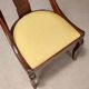 Antique Louis-Philippe walnut chairs, Italy, 19th century