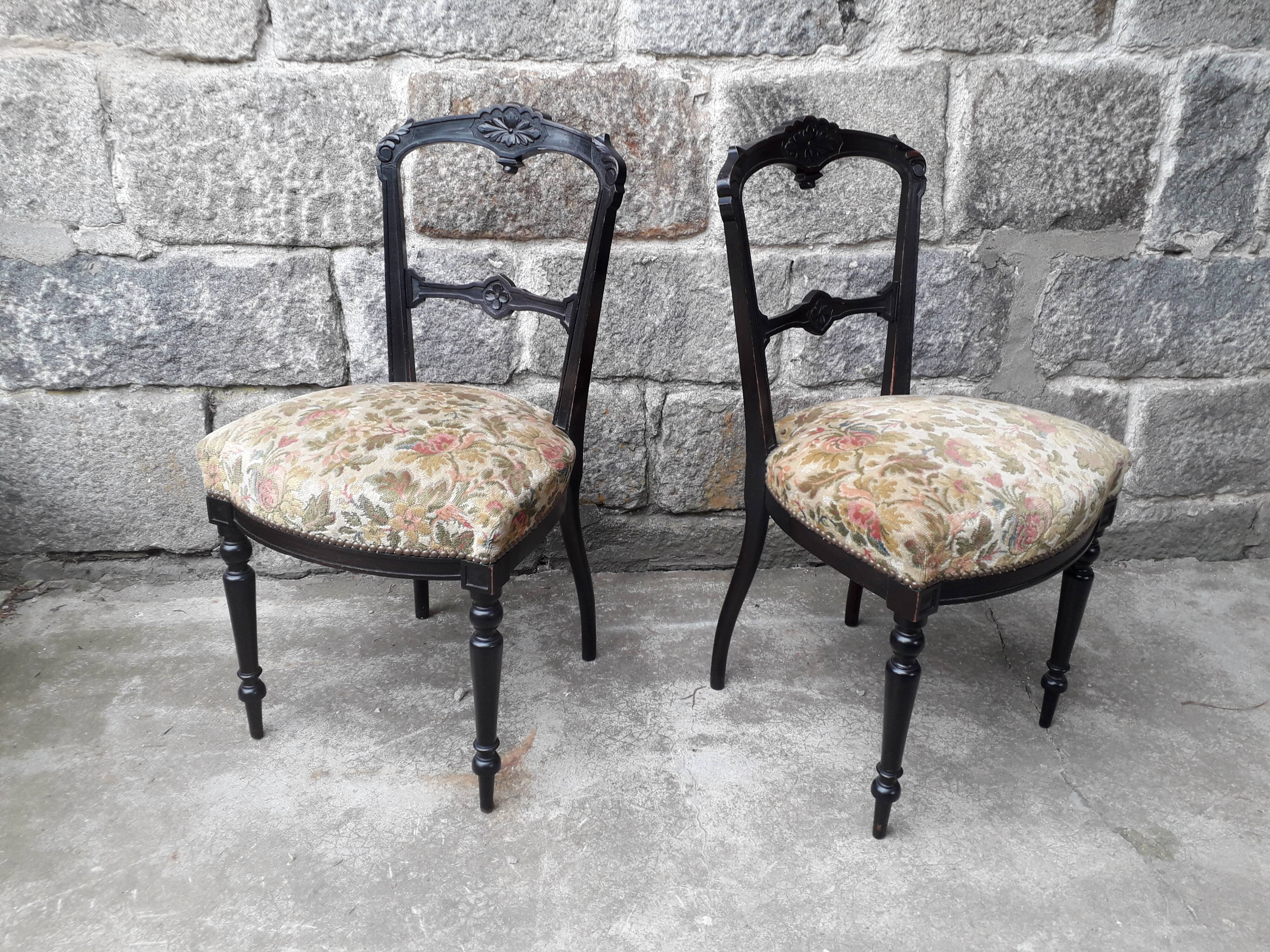 Pair of Napoleon III chairs