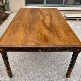 Walnut wood dining table