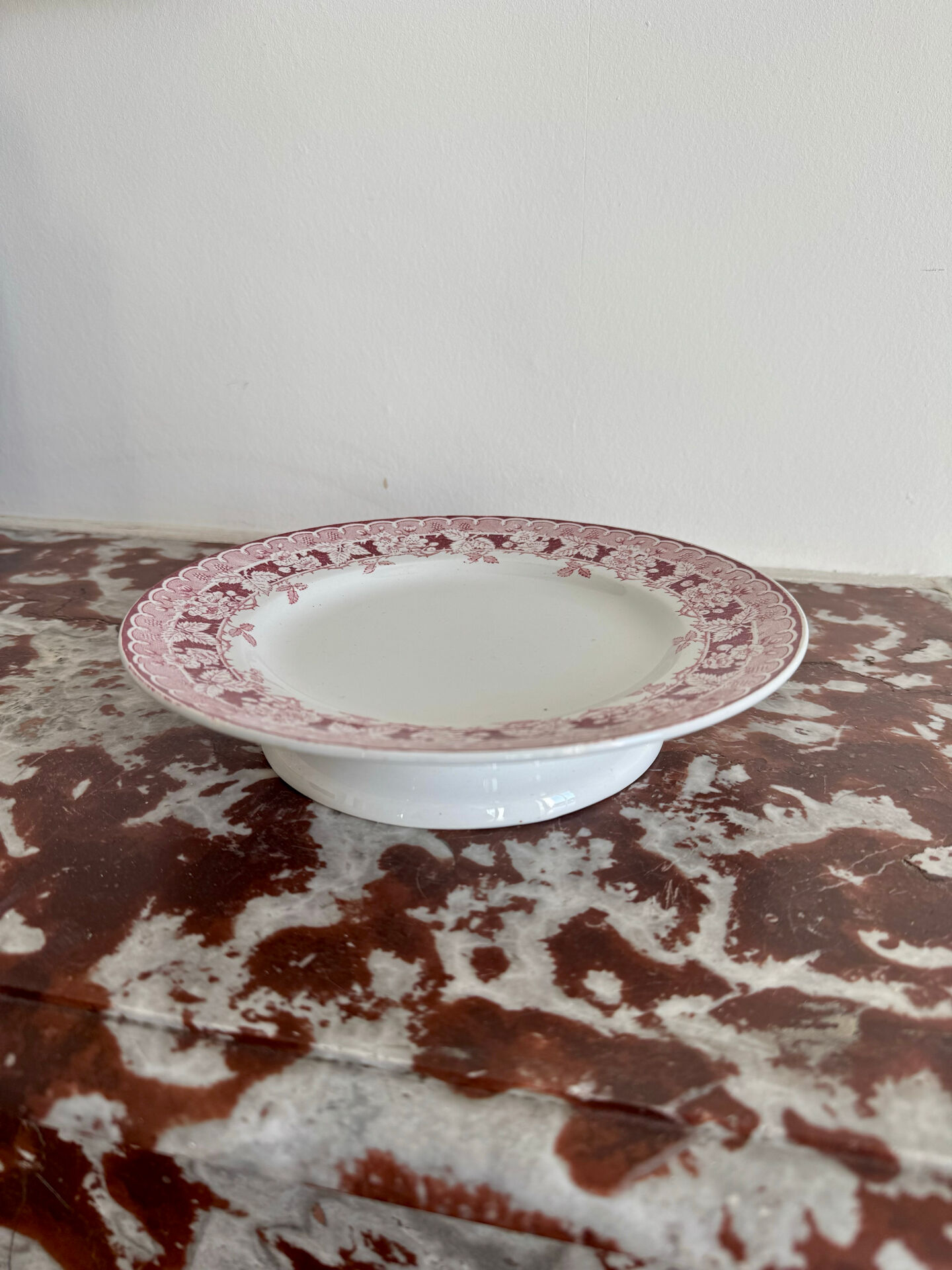 Saint-Amand earthenware compote dish