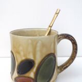 Lot de 4 mugs vintages en céramique