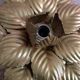 Flower metal sconce