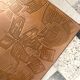 Copper side table with abstract relief from Opal Möbel, West-Germany 1960s