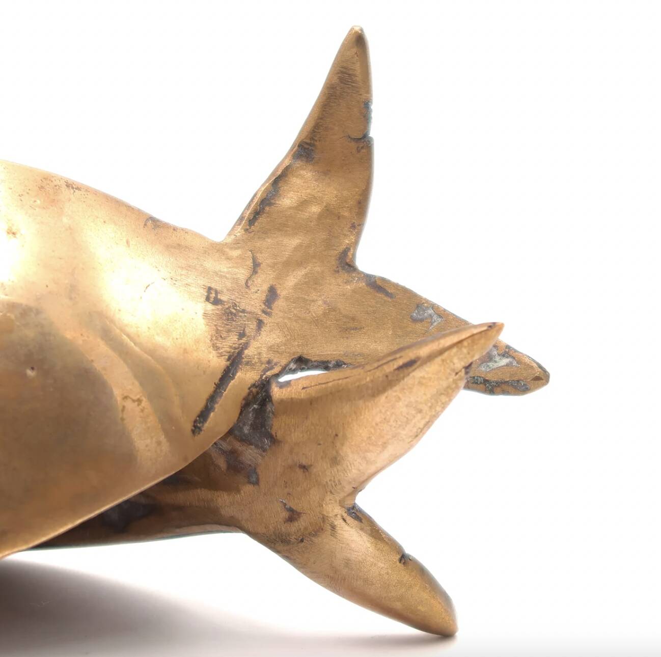 Sculpture poisson en bronze, années 70