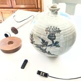 Vintage ceramic lamp Japan stoneware Mashiko