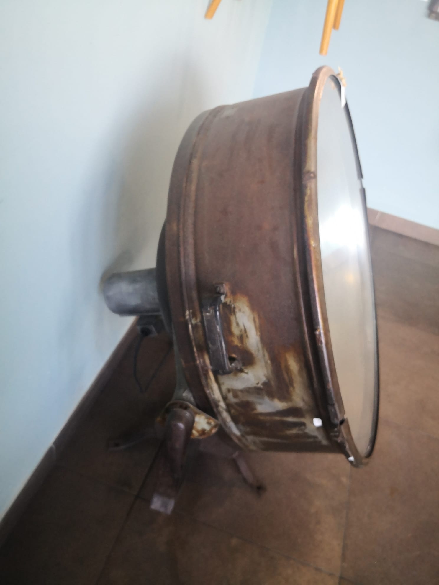 Vintage projector, football stadium, 50s, lighthouse