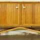 Split bamboo row, oak & melamine 1960