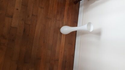 White vintage vase