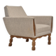 1970s, Danish lounge chair, furniture wool, oak wood, original condition.