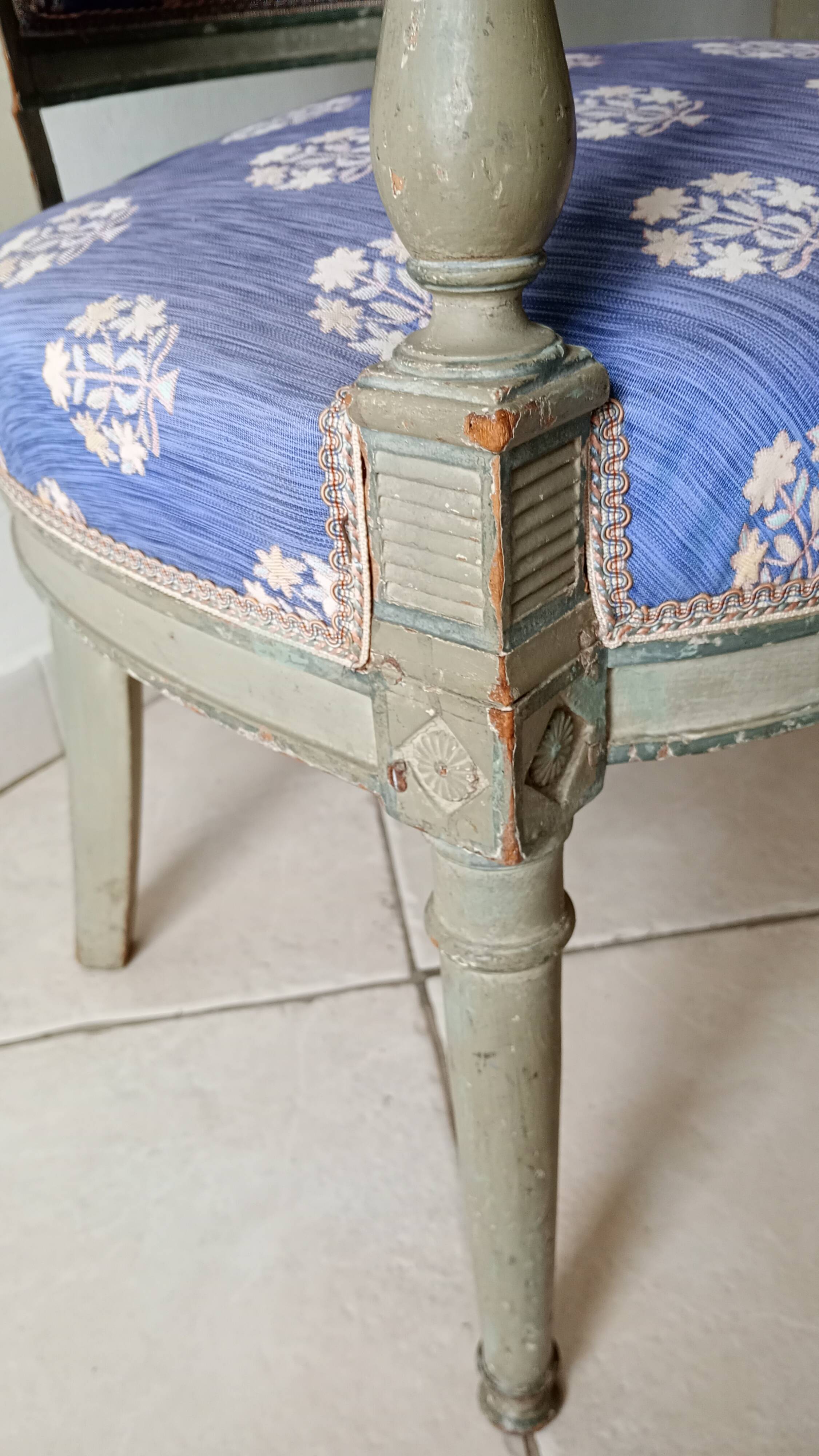 pair of Directoire armchairs