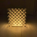 Pair of kinetic plexiglass wall lights