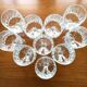 Set de 10 verres à vin en cristal taillé