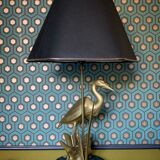 Lampe héron laiton
