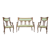 Ensemble de salon Art Nouveau, 1910, ensemble de 3 pièces