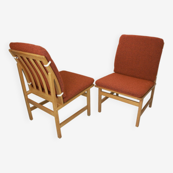 Ensemble de 2 chaises d'appoint Borge Mogenson, modèle 3232