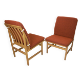 Ensemble de 2 chaises d'appoint Borge Mogenson, modèle 3232