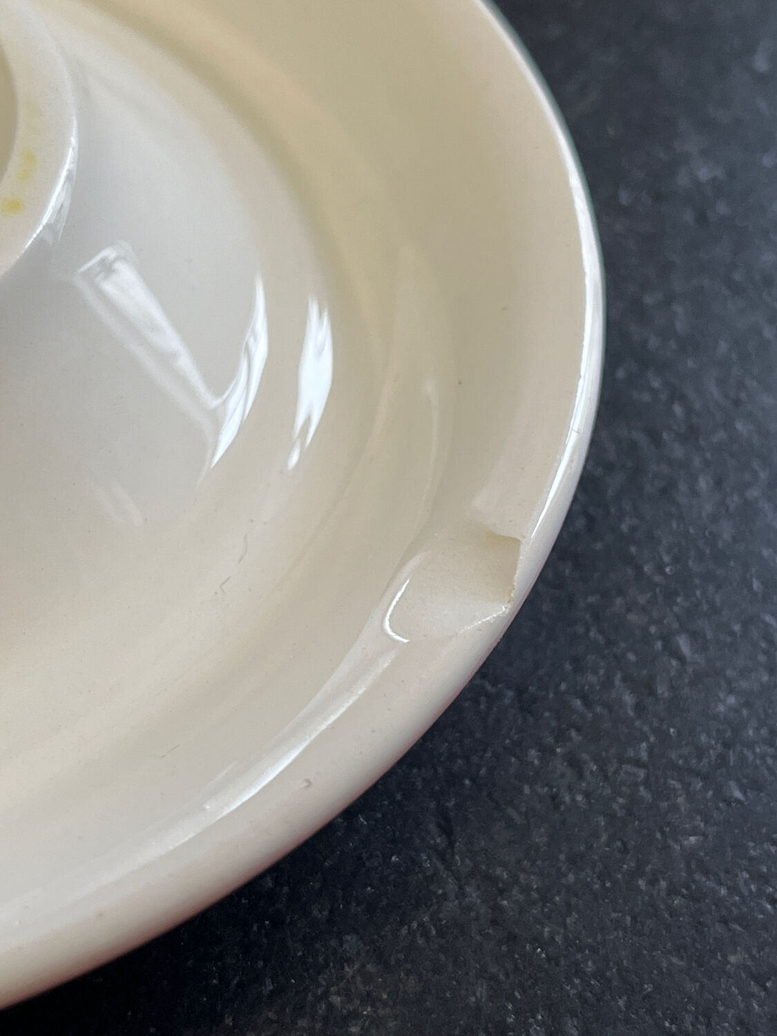 Ashtray Fruity porcelain