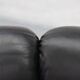 Black leather Cassina Maralunga sofa, 1970s