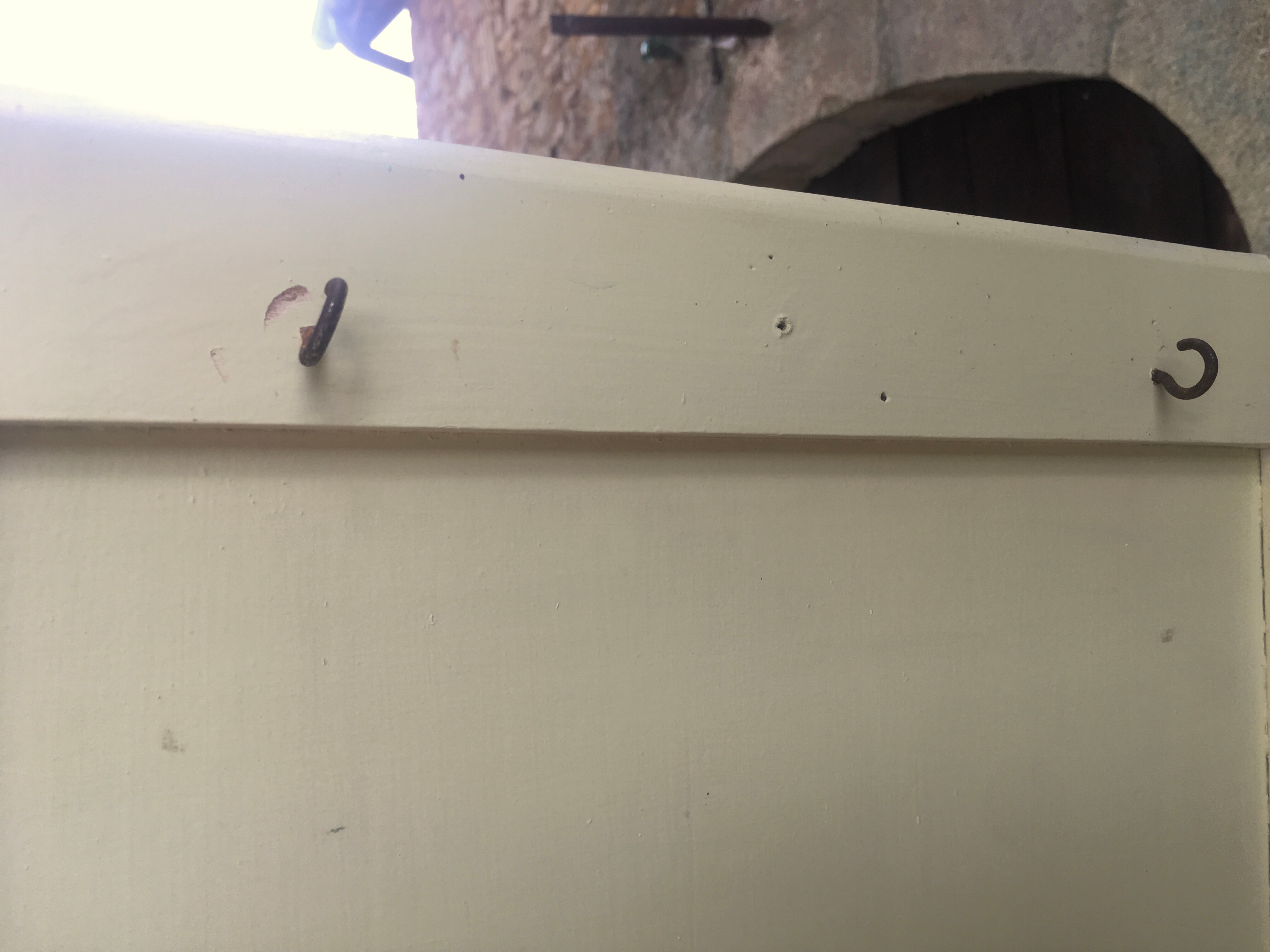 Parisian yellow wooden wardrobe