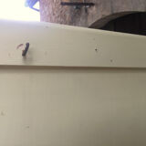 Parisian yellow wooden wardrobe