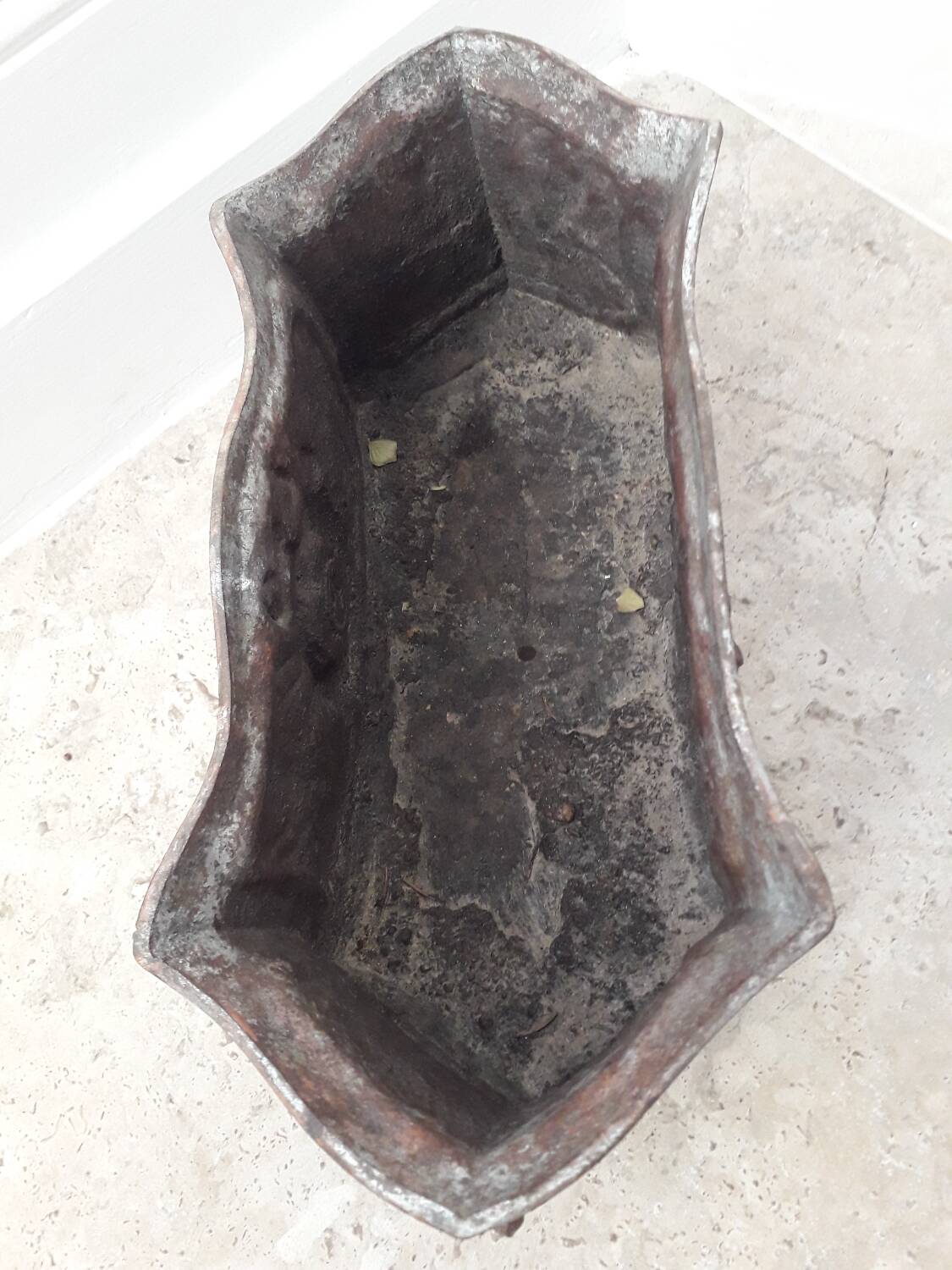 Old cast iron planter
