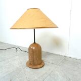 Vintage travertine table lamp, 1970s