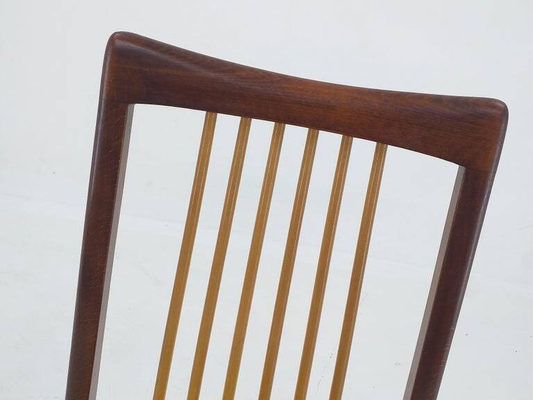 Set of Six Mid Century Dining Chairs, Denmark, 1970s
