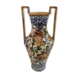 Gien peony model amphora vase