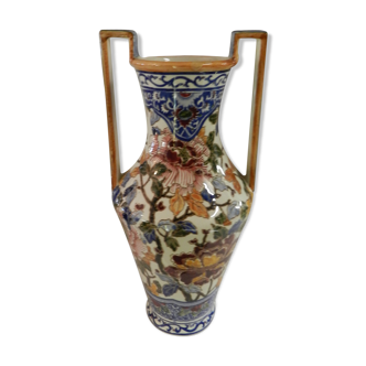 Gien peony model amphora vase
