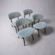 Set of 4 lounge chairs designed by Gastone Rinaldi, Italy, 1950s