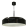 1960s NAPAKO Modernist Black Glass Pendant Light, Czechoslovakia