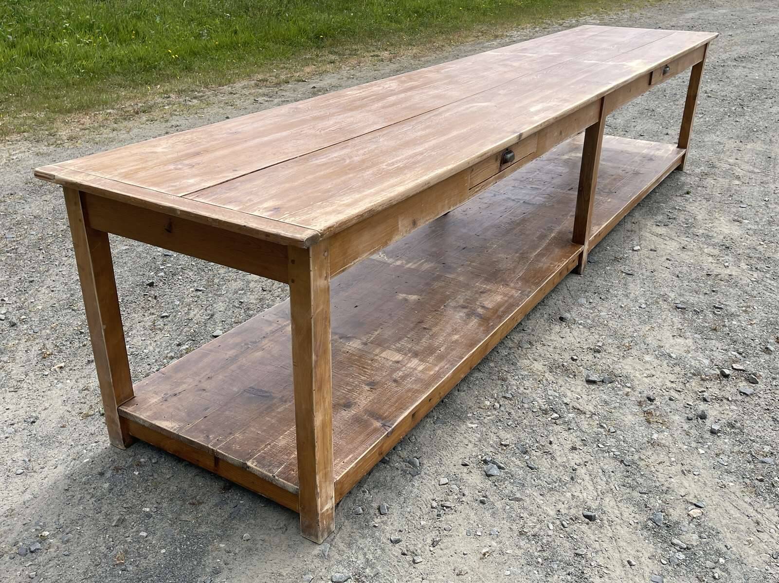 1930s fir draper table