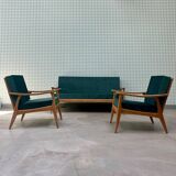 Scandinavian sofa and armchair set