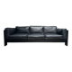 Bastiano leather canapé in black by Tobia Scarpa for Knoll