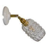 Vintage bubble glass tulip wall light