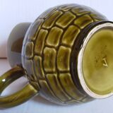 Bistro pitcher in vintage Sarreguemines earthenware