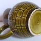 Bistro pitcher in vintage Sarreguemines earthenware