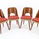 1960s Oswald Haerdtl ,Set of 4 Dining Chairs by TON, Czechoslovakia
