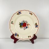 Set of 6 dessert plates "Agreste" Sarreguemines, 20th century.