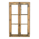 Old fir window with frame (one opening pane)