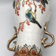 Vase in asian porcelain decorated with birds