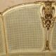 Louis XVI Bergère canapé in gilded wood with double caning