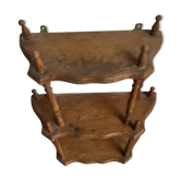 Etagère en bois tourné