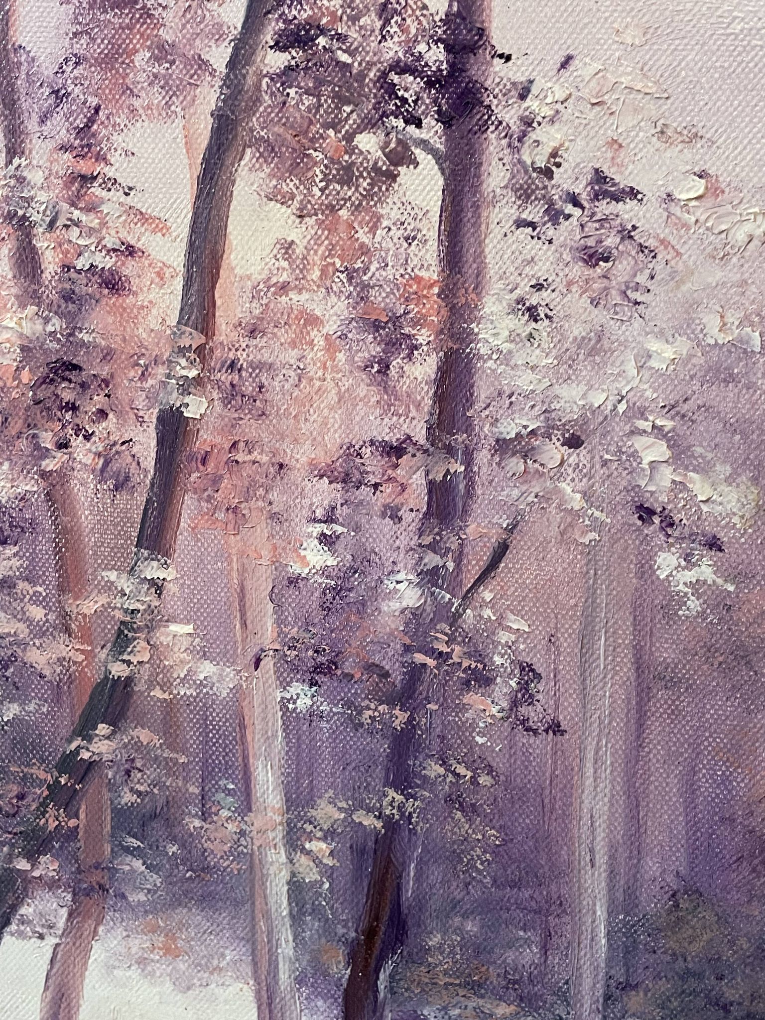Peinture paysage animé huile sur toile signée