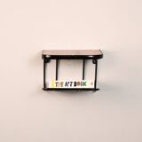 Hanging nightstand with black details